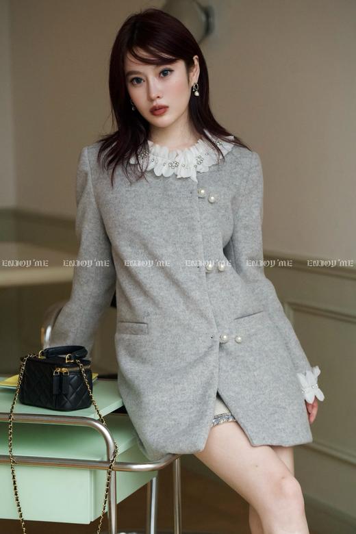 【门店同款】ENJOY冬季自由意志花边拼接羽绒外套 160100158 商品图0