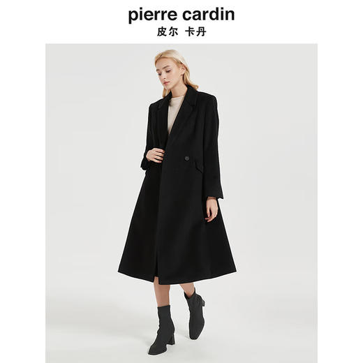 皮尔卡丹女装大衣时尚气质百搭通勤毛呢外套C44CL75B0
 商品图1