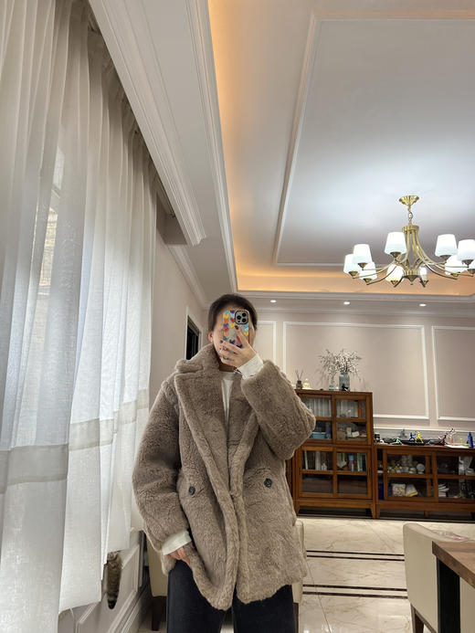 1126-6 渠道原材 直降1K 24新 适合小土豆的 中长款泰迪大衣 单独拍 有原盒 商品图13