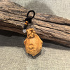 蝙蝠钱袋°黄杨木小挂件/把玩件 商品缩略图2