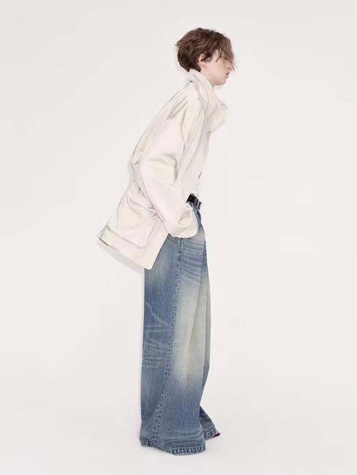 出逃赤岗西/24AWW99/复古工装夹克立领收腰休闲风衣外套 商品图2