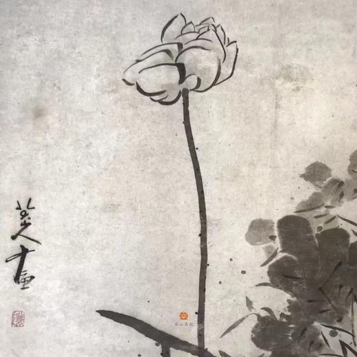 特别推荐：《八大山人 墨荷图》画心约为59*117cm，装裱后成品尺寸为65*200CM，同样的非常巨大的，198元 商品图2