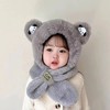 新款冬季小熊帽子围巾一体加绒保暖儿童防风护耳帽男女童毛绒加厚💕 商品缩略图13