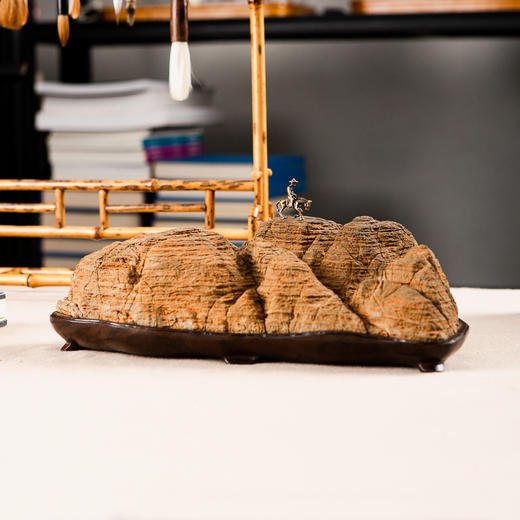 灵璧石千层远山文房赏石 商品图5