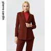 皮尔卡丹女装西装秋季简约焦糖色经典羊毛西服上衣P3356U3950C0
 商品缩略图3