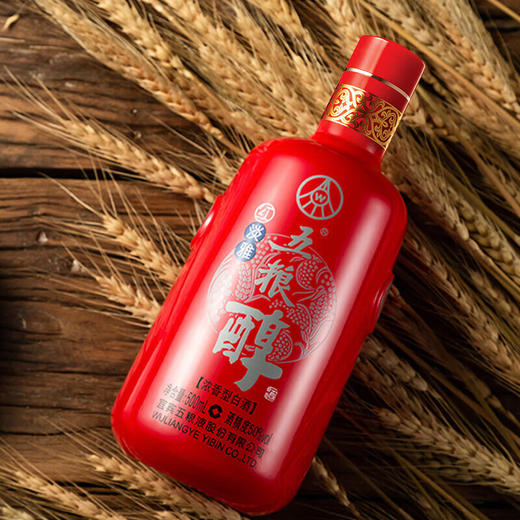 五粮醇红淡雅浓香型 白酒（方盒）500ml*1瓶 商品图2
