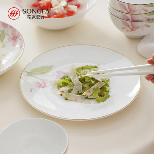 28头兰花梦影骨瓷餐具 商品图4