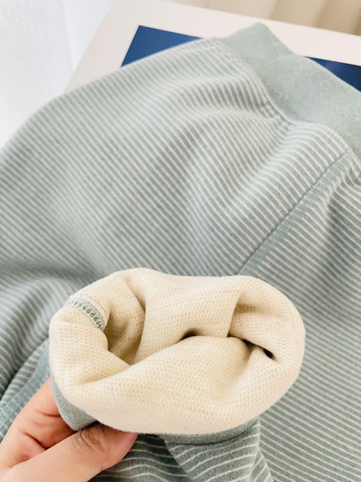 一条过冬❄️❄️专柜同步在售🔥【西蒙日记 儿童双层条纹保暖裤】（2种内里颜色随机发货）🌈品质超绝 ✅双层绒毛发热纤维  锁温蓄热 💕尺码100-170码 5️⃣种花色  ⚠️亲子款 商品图5