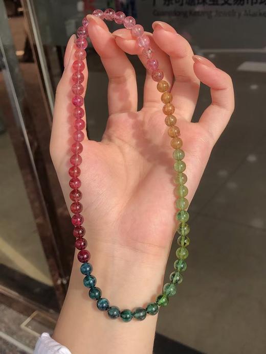 6mm多圈彩虹碧玺手串 商品图3