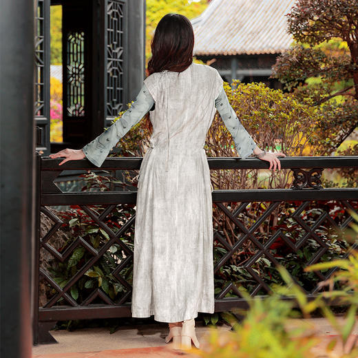 套装 |  山梦花青民族风连衣裙 | 现货加急发 商品图3