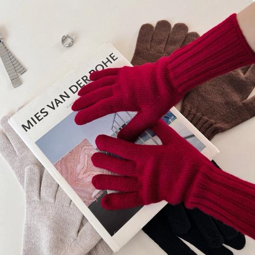 老米优品🎈3-5天。手套！冬日小太阳般温暖《100%澳洲绵羊毛手套》手机党福音！！ 温暖品质感分指手套 ST241126A 商品图5