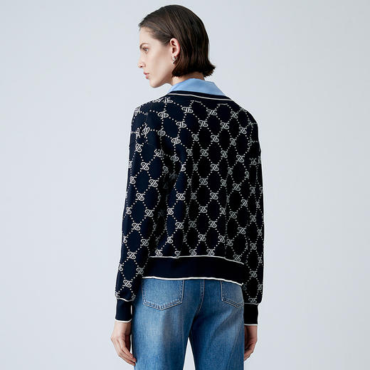 EITIE爱特爱春季新款时尚通勤气质百搭针织开衫7701405 商品图4