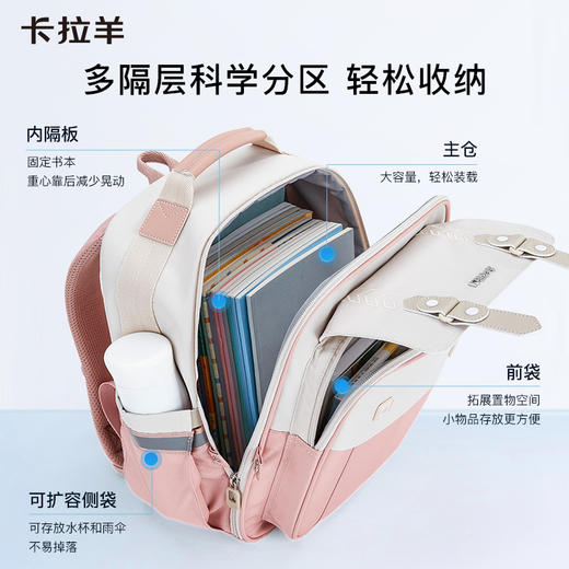 【云朵书包3.0轻盈版】卡拉羊小学1-6年级六维防下坠云朵书包 天空之城CX2190+CX2652 商品图6
