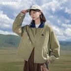 早乙女惠子saotome/STMWT243374/撞色水洗底特律夹克 商品图0