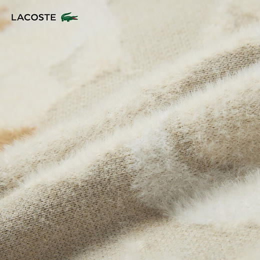 Lacoste法国鳄鱼女装新款时尚休闲舒适印花圆领毛衣AF2587-10 商品图4