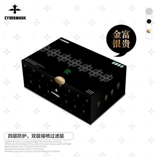 赛脸星球金富银贵系列30片装口罩 商品图2