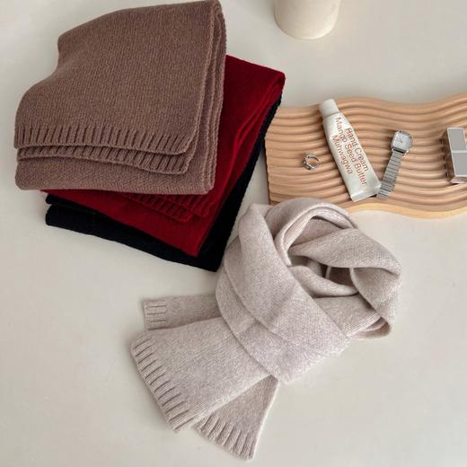 老米优品🎈3-5天。围巾！文艺氛围感《100%澳洲进口绵羊毛围巾》温暖，文艺，BAI搭。WJ241126A 商品图2