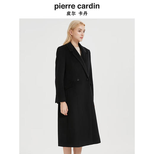 皮尔卡丹女装大衣时尚气质百搭通勤毛呢外套C44CL75B0
 商品图3