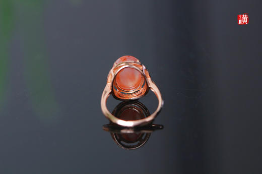 【婉如】南红冰飘戒指 商品图3