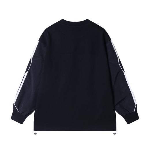 秋冬季新款时尚个性韩版撞色圆领套头卫衣运动百搭上衣潮流 商品图4