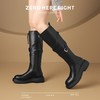 ZHR则则废土风长筒靴复古骑士靴2024新款英伦百搭长靴厚底女靴子 商品缩略图5