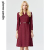 皮尔卡丹女装连衣裙春秋红色V领知性优雅干练时尚裙P3400E4988T0
 商品缩略图3
