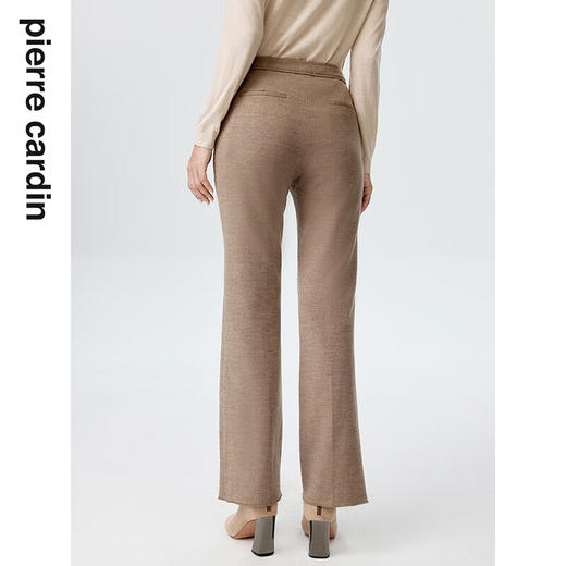 皮尔卡丹女装裤子休闲裤咖色秋冬保暖外穿时尚羊毛裤P3355T3971K1
 商品图2