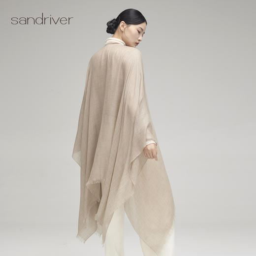 羊绒超轻薄U型斗篷SJF96W769N 商品图4
