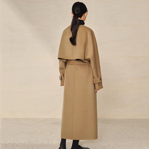 裁缝学苑AQ389羊毛双面羊绒大衣纸样女装无袖马甲V领外套套装样板 商品图3