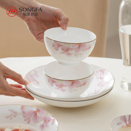 28头兰花梦影骨瓷餐具 商品图3