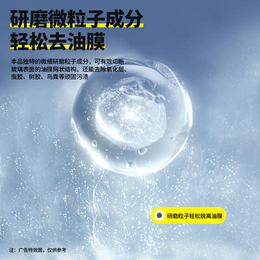 「买2送1！29.9到手3瓶，送海绵擦」油膜清洁剂 前挡风玻璃去除油膜净汽车专用玻璃油膜祛除剂瓶泡沫型养护 商品图3