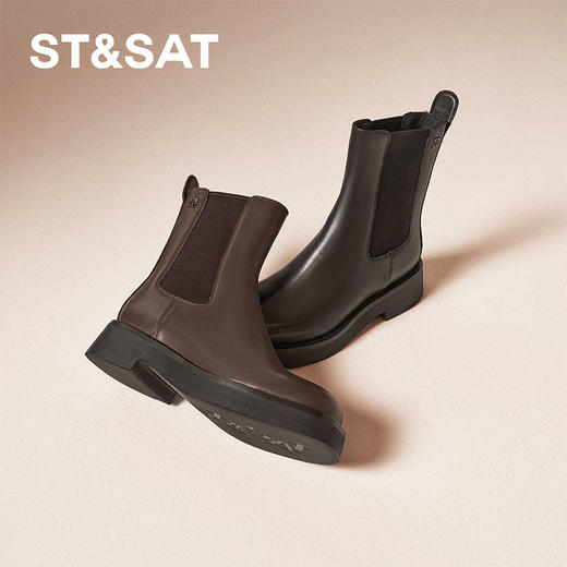 【绒里可选】星期六经典百搭气质保暖切尔西SSC4116497/SSC4118497 商品图4