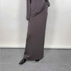 【顺丰包邮】13836 洛诗琳INS风简约休闲松紧腰直筒长半裙5005 商品缩略图3