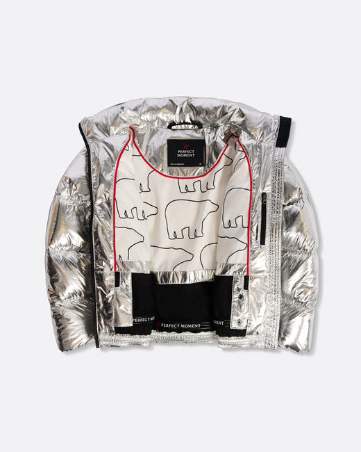Perfect Moment - Nuuk Puffer Jacket - Silver Foil - 童装 - 滑雪夹克 - 银色 商品图2