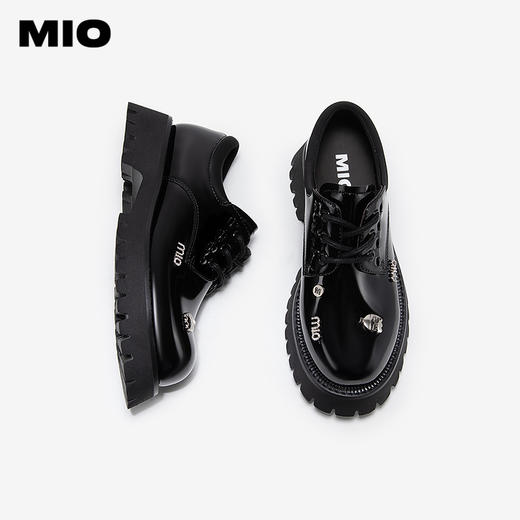 MIO米奥复古暗黑雅痞牛津鞋时尚学院风女单鞋M251514442 商品图3