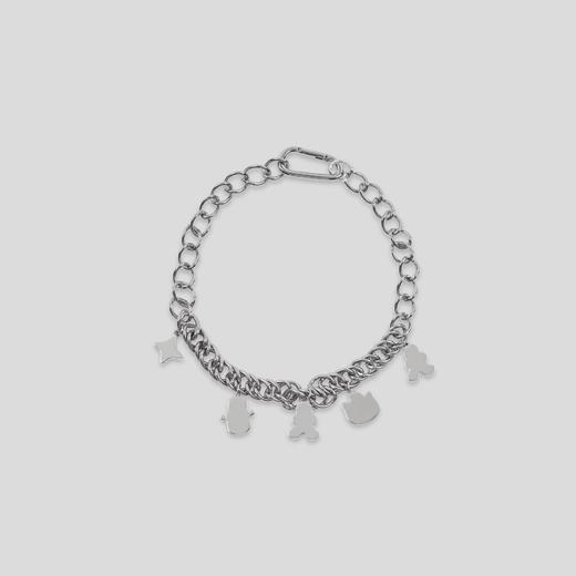 GOODBAI GOODEES粗链条爱心姜饼人挂坠项链 商品图1