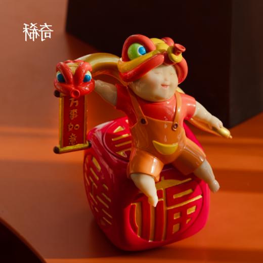 稀奇艺术《舞福临门》蛇年礼物家居桌面摆件生日礼物生肖乔迁送礼 商品图0