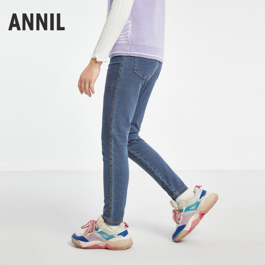 女童针织牛仔单裤春季新款安奈儿童装EG516078 商品图2