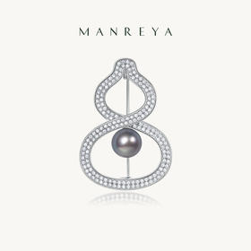Manreya玛芮雅“享葫”法式海水真多麻珍珠胸针