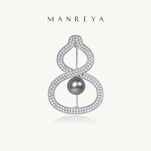 Manreya玛芮雅“享葫”法式海水真多麻珍珠胸针 商品图0