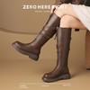 ZHR则则废土风长筒靴复古骑士靴2024新款英伦百搭长靴厚底女靴子 商品缩略图7