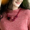 牧衣游 文艺百搭毛衣项链新款红色氛围 桃棉【不支持会员折】 商品缩略图0