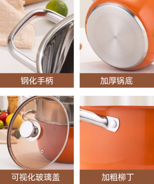 艾乐家24CM加厚不锈钢汤蒸锅 多功能煲汤锅 电磁炉通用 商品图6