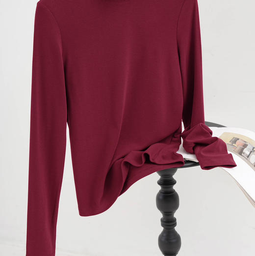 德绒女款6.0版软糯亲肤保暖高弹半高领长袖打底衫 商品图4