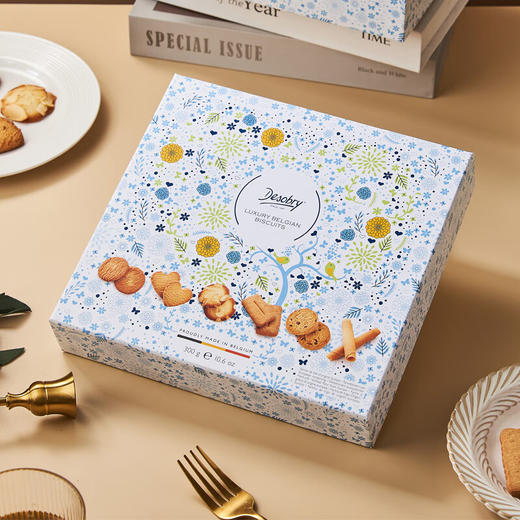 丹卓混合口味黄油饼干豪华礼盒自然之选300g/152601 松脆醇香多重口味满足味蕾 商品图0