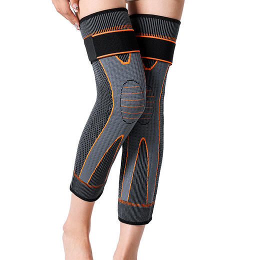 【暖心守护 不再寒冷！】艾草护膝盖保暖，穿上它，防风又保暖，即使秋冬再冷也不怕。可加速血液循环，减轻关节疼痛。防滑加压设计，紧贴双腿，感受舒适肌肤贴合；45℃持续发热，运动护航老年人的防寒利器！ 商品图4