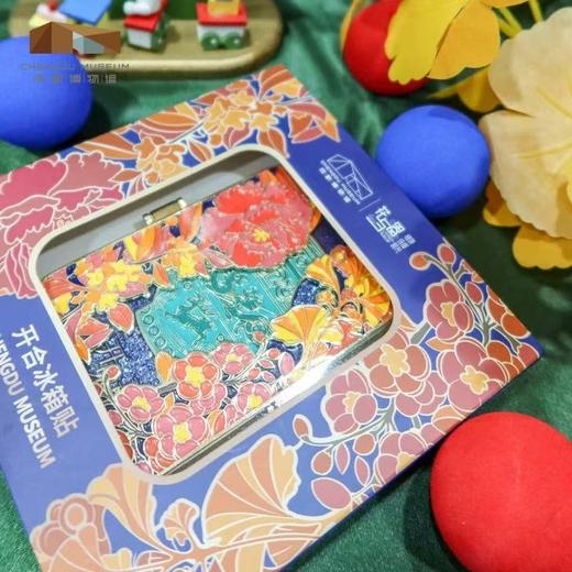 成都博物馆 花与器开合金属冰箱贴 博物文创礼品成都纪念品高级感 商品图4