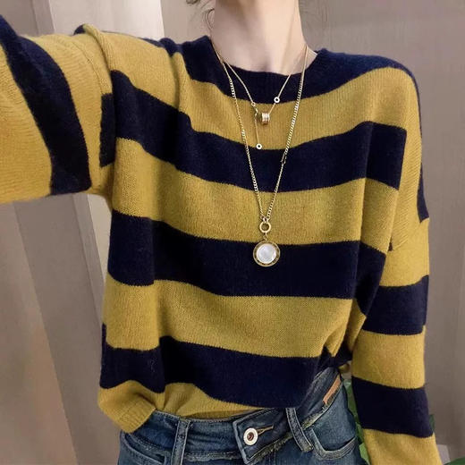 50羊毛条纹衫 商品图3