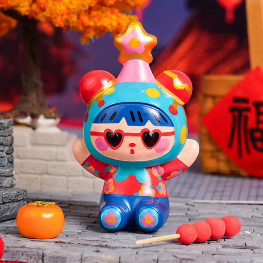 春节不打烊  TOI图益石膏涂色娃娃儿童2025新年涂色石膏小熊手工涂鸦彩绘礼物 商品图11