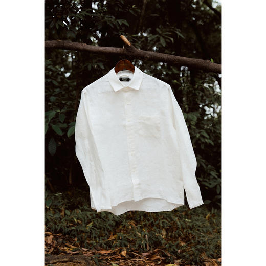 Cicadahood日本亚麻Brown’s Beach Jacket口袋极简衬衫 男女款 商品图6